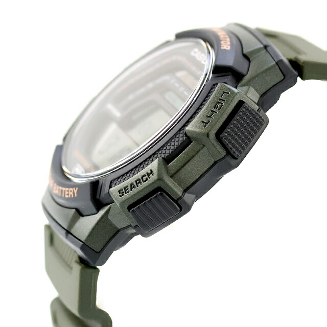 カシオ チープカシオ CASIO スタンダード クォーツ 電池式 WS-1800-3AV 海外モデル メンズ チプカシ 腕時計 ブランド カシオ casio デジタル ブラック カーキグリーン 黒 おしゃれ 防水 小さい 軽い かわいい プレゼント 実用的