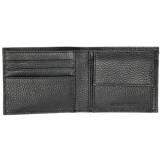 エンポリオ・アルマーニ 二つ折り財布 メンズ EMPORIO ARMANI Y4R167Y068E 80001 ブラック ウォレット ブランド 高級 おしゃれ プレゼント 実用的