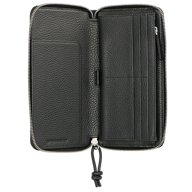 エンポリオ・アルマーニ 長財布 メンズ EMPORIO ARMANI Y4R169Y068E 80001 ブラック ウォレット ブランド 高級 おしゃれ プレゼント 実用的