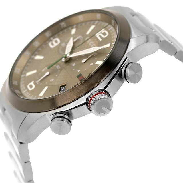 グッチ Gタイムレス クオーツ 腕時計 メンズ クロノグラフ GUCCI YA126289 アナログ ベージュ スイス製 高級 ブランド おしゃれ 防水 プレゼント 男性 実用的
