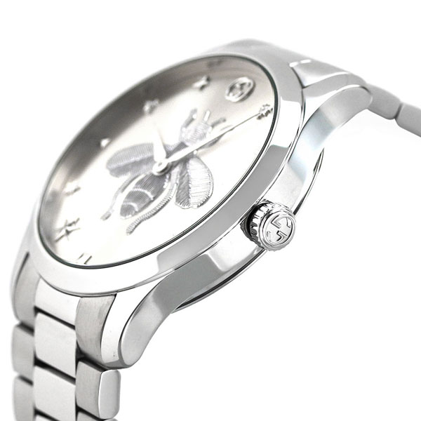 グッチ 時計 Gタイムレス 蜂 メンズ レディース 腕時計 G-TIMELESS GUCCI YA1264126 シルバー 高級 ブランド おしゃれ 防水 プレゼント 実用的