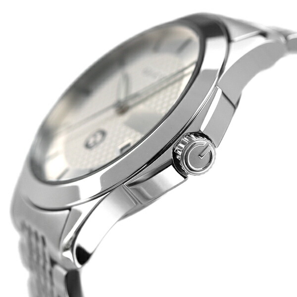グッチ 時計 Gタイムレス 40mm クオーツ メンズ 腕時計 YA1264174 GUCCI シルバー 高級 ブランド おしゃれ 防水 プレゼント 男性 実用的