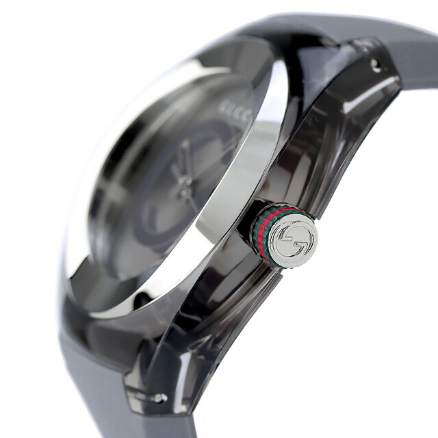 グッチ 時計 スイス製 メンズ 腕時計 YA137109A GUCCI シンク 46mm グレーシルバー グレー 高級 ブランド おしゃれ 防水 プレゼント 男性 実用的