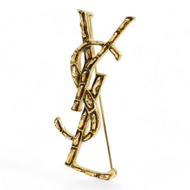 サンローラン ブローチ レディース ブランド SAINT LAURENT イタリア 470371 ゴールド系 小物