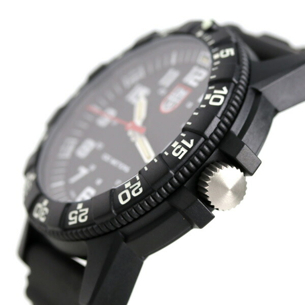 ルミノックス 0300シリーズ 腕時計 LUMINOX レザーバック シータートル 0301 オールブラック 時計 ブランド おしゃれ 防水 文字盤 大きい プレゼント 男性 実用的