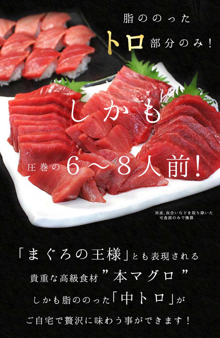 訳あり 本マグロ 中トロ 1kg [訳あり中トロ1kg]