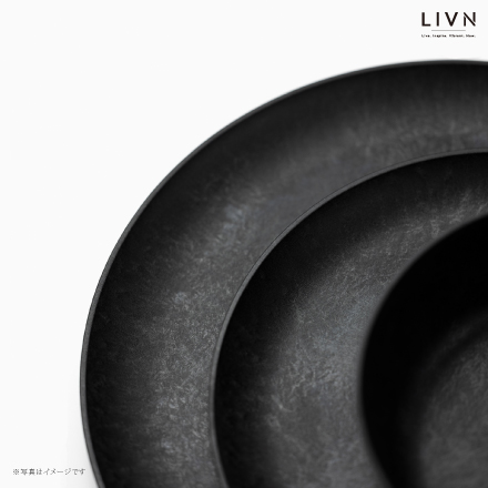 割れない食器 TRANSWOOD 中皿2枚セット(ブラック)　[ LIVN （リブン) ]