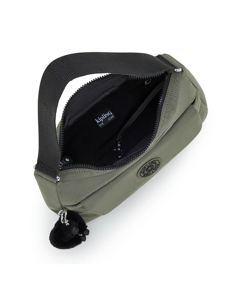 kipling スカーレット グリーンモス ショルダーバッグ
