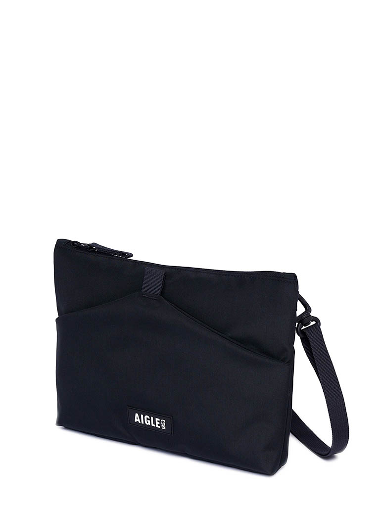 AIGLE ONHBJ55 撥水 サコッシュ ショルダーバッグ ブラック FREE