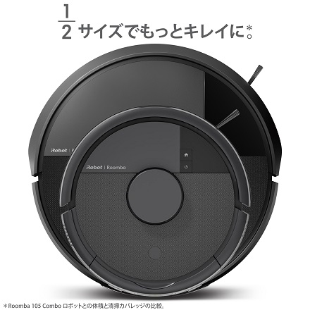 アイロボット ルンバ Mini Slim 掃除機＆床拭きロボット + SlimCharge 充電スタンド　F115060　黒（KURO）