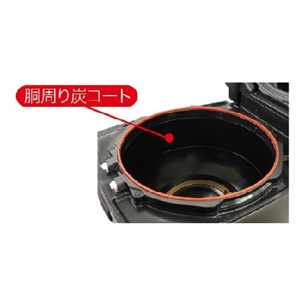三菱 ジャー炊飯器 備長炭 炭炊釜 5.5合炊き NJ-V10FJ-B 炭漆黒