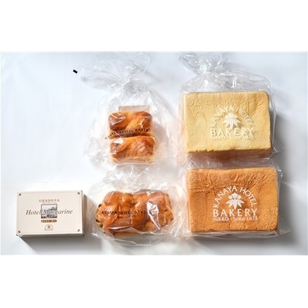 栃木 金谷ホテルベーカリー パン4種とマーガリンのセット