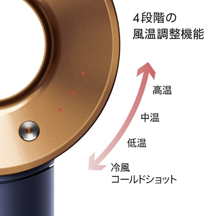 Dyson Supersonicヘアドライヤー HD08 DBBC ダークブルー/コッパー