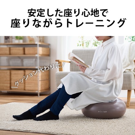 〈エレコム〉 ドーナツ型バランスボール