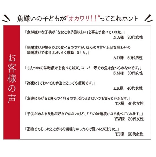 大阪中央卸市場さんつね　西京漬け　豊海セット