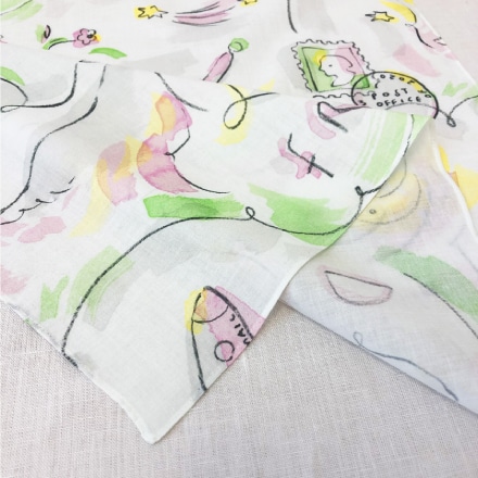 MANAMI SAKURAI Handkerchief 'Dear my friend' (Pink)