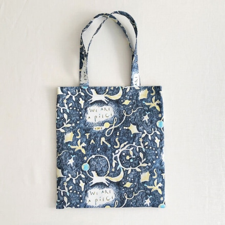 MANAMI SAKURAI Tote bag 'The stars' (Navy)