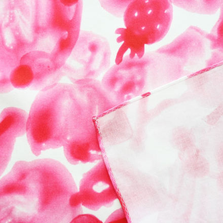 MANAMI SAKURAI Handkerchief 'Jam' (Raspberry)