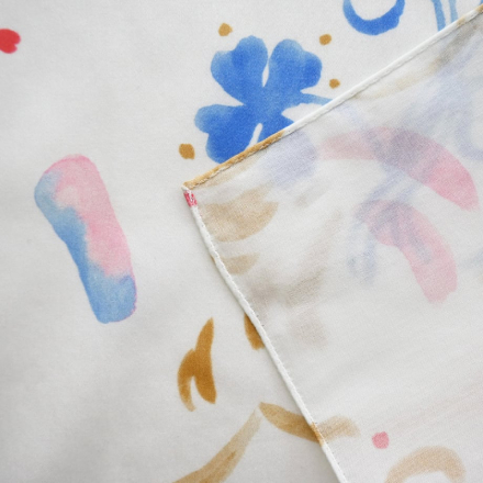 MANAMI SAKURAI Handkerchief 'My treasure' (red & Blue)