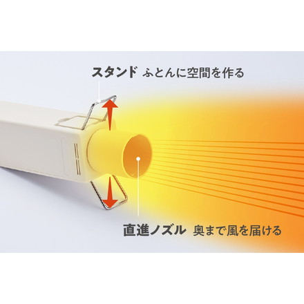 レコルト スティック ふとんドライヤー ナチュラルホワイト RFK-1（W）