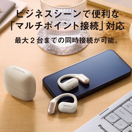 パナソニック デジタルワイヤレスイヤホン クリーム RB-F10D-C