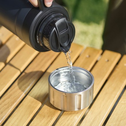 アイリスオーヤマ ＨＵＧＥＬ 真空断熱マグボトル １９００ｍｌ チャコールグレー HSB-1900