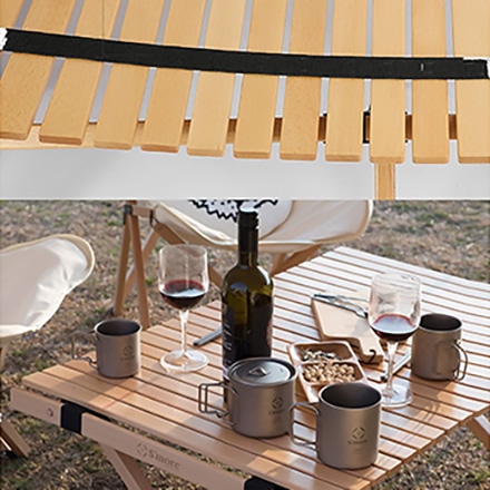 S'more Woodi Roll Table 120 木製折り畳みローテーブル