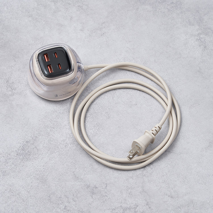 Life on Products ライフオンプロダクツ USB急速充電器 USB PD （パワーデリバリー）対応 67W ベージュ LCAEA018