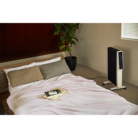 siroca 遠赤軽量ヒーター かるポカ SN-M451W ホワイト 節電モード新搭載/コード長50センチ増加/軽量4.8kg/乾燥しにくい/最大10畳対応/遠赤外線/タイマー設定可 のコピー