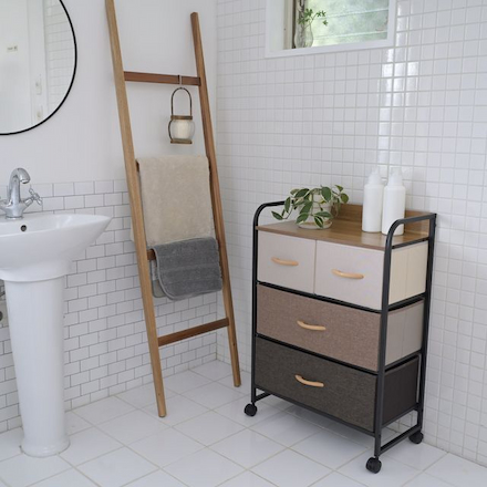 山善（YAMAZEN） ファブリックチェスト YZFC-6080(BR/BK)