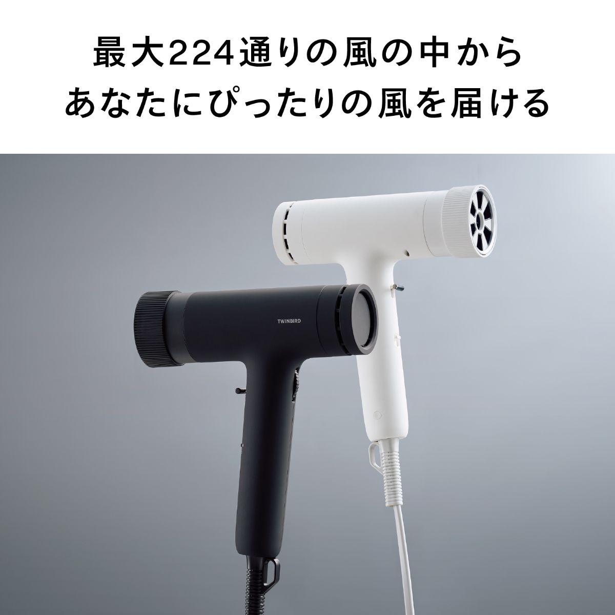 【公式店限定5年保証】ツインバード ヘアドライヤー 温度調節 ホワイト TB-G009W18