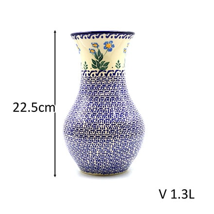 ポーリッシュポタリー 花瓶 V 1.3L-075B Millena ミレナ社