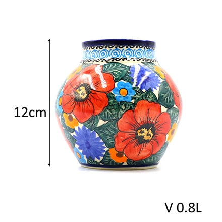 ポーリッシュポタリー 花瓶 V 0.8L-A21 Millena ミレナ社