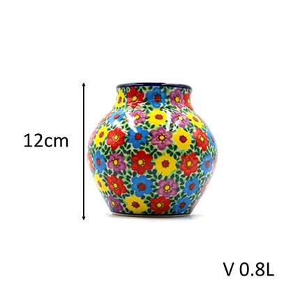 ポーリッシュポタリー 花瓶 V 0.8L-U15 Millena ミレナ社