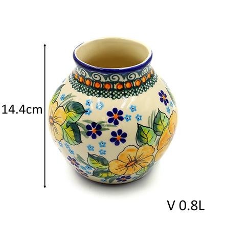 ポーリッシュポタリー 花瓶 V 0.8L-U34Y Millena ミレナ社