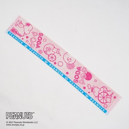 西川 PEANUTS ひんやりマフラータオル3色セット 16×90cm サックス/ネイビー/ピンク