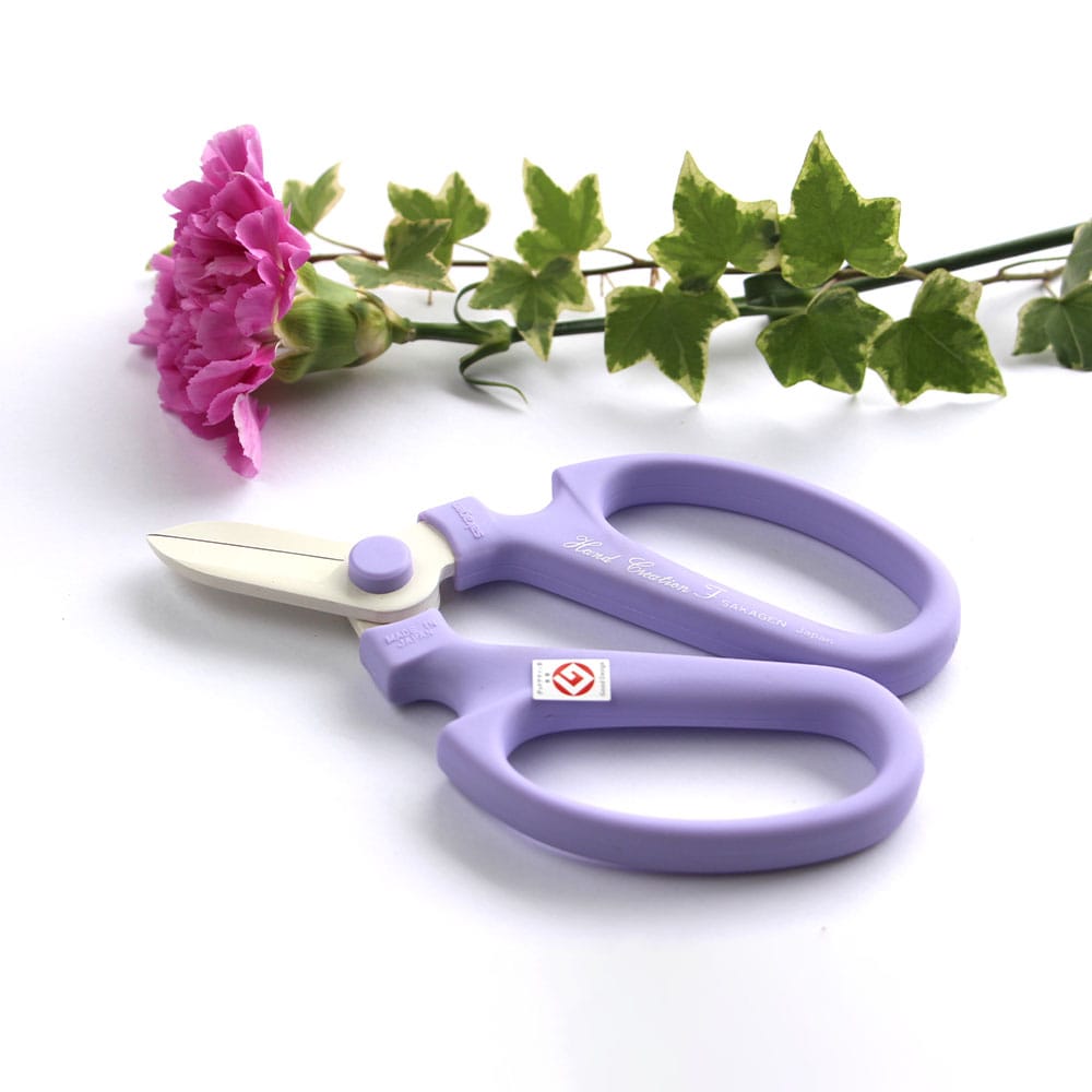 坂源 ハンドクリエーション F170 花鋏 右利き用 ハサミ ラベンダー
