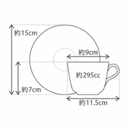 大倉陶園 ゴールド＆プラチナライン モーニング碗皿ペアセット 金・白金