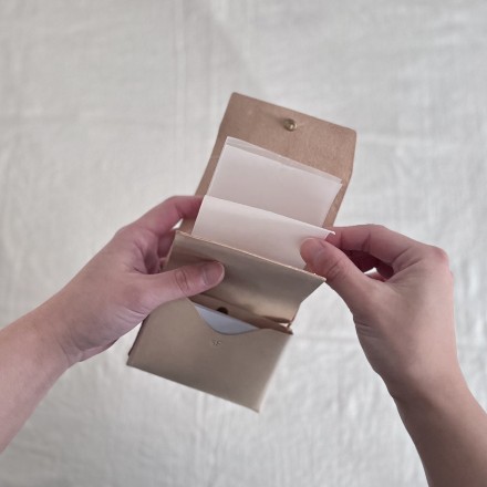 シンメトリーな三つ折り財布 クラウド