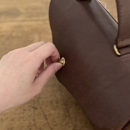 German hook handbag キナリ（ナチュラル)