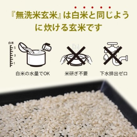 スマート米 青森県黒石産 つがるロマン 無洗米玄米1.8kg×2袋 節減対象農薬50%以下 令和3年産