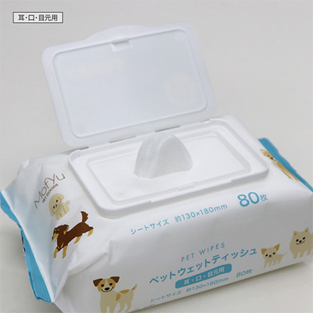 ペットウェットティッシュ 耳･口･目元用 1個