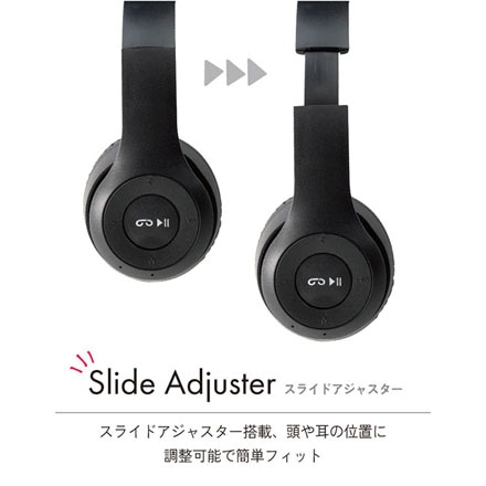 Bluetoothヘッドホン04　ブラック