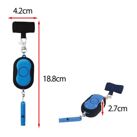 防水機能付き 防犯アラーム 防犯ブザー ピンク FDC