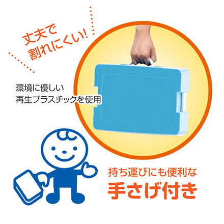 つながるパッチン おどうぐばこ お道具箱 ブルー FDC
