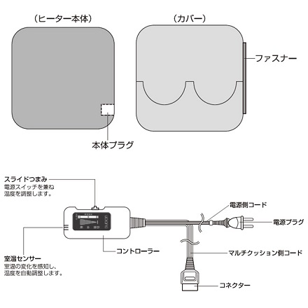 TEKNOS テクノス 訳あり マルチクッション ブラウン ECM311