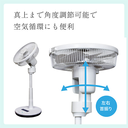 TEKNOS テクノス リビングフルリモコン扇 DCモーター 30cm KI-U3000DC