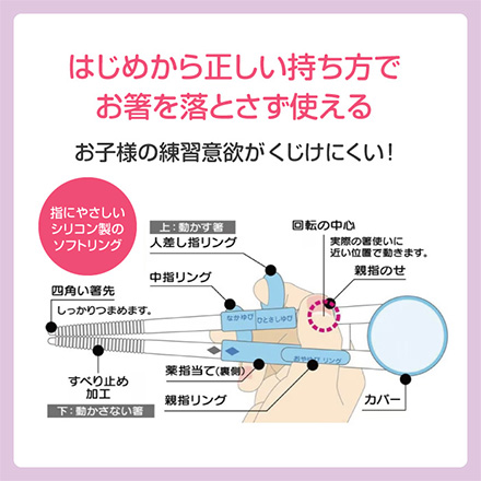 スケーター 箸 トレーニング箸右利き用 プラレール