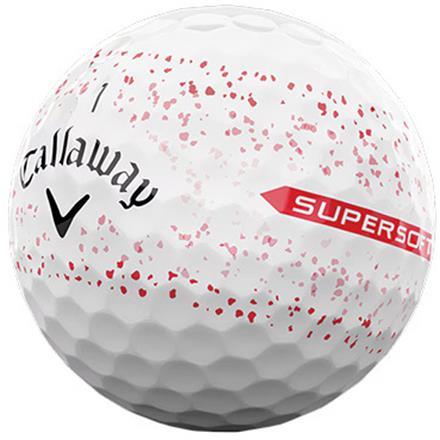 キャロウェイ ゴルフ スーパーソフト スプラッター 360 ゴルフボール Callway SUPERSOFT SPLATTER 360 1ダース/12球 レッド