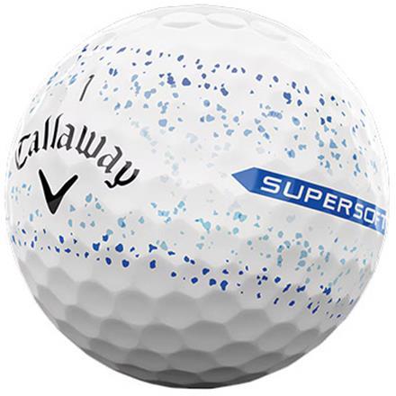 キャロウェイ ゴルフ スーパーソフト スプラッター 360 ゴルフボール Callway SUPERSOFT SPLATTER 360 1ダース/12球 ブルー